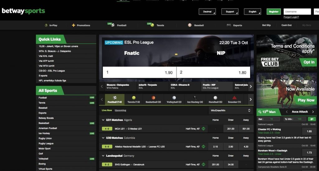 Betway poker